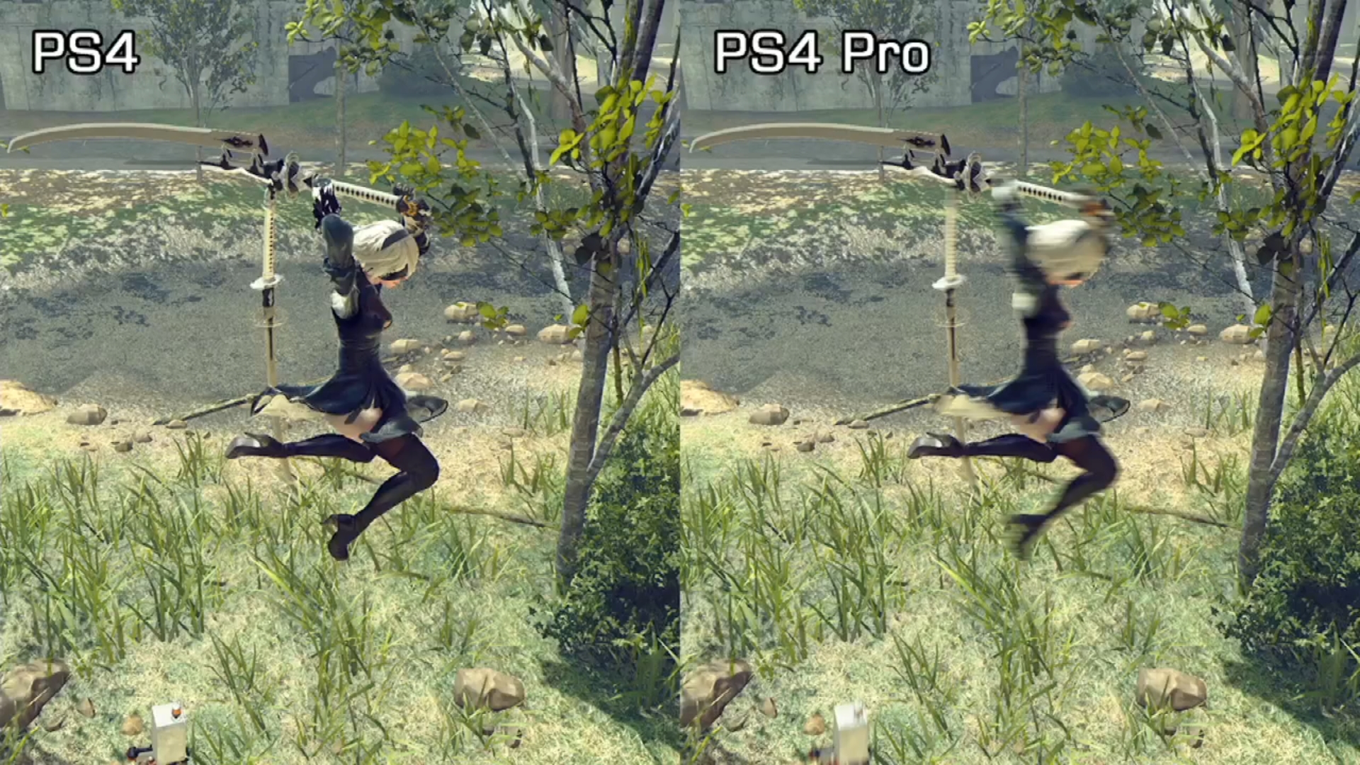 NieR Automata : PS4 vs PS4Pro - Finaland